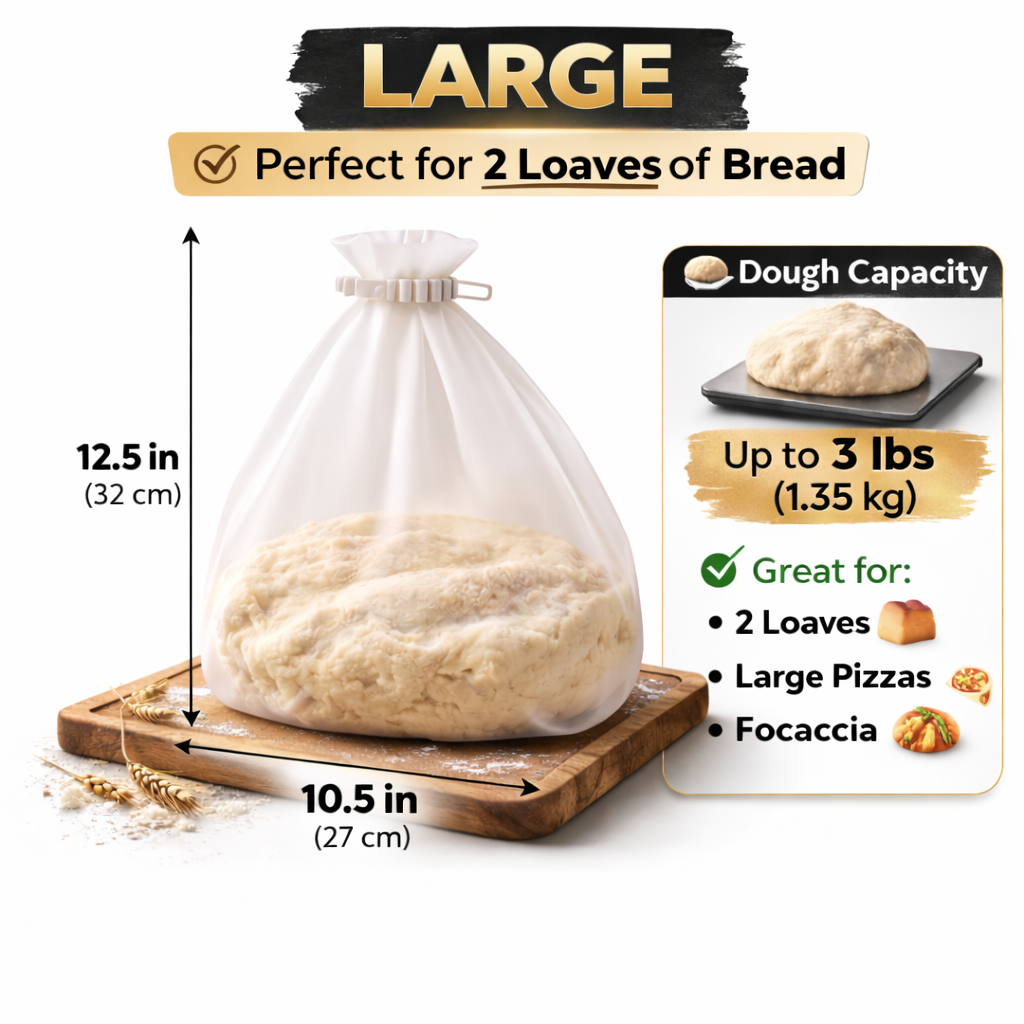 Pikanzo™ Food Grade Silicone Dough Mixing Bags 🅱︎