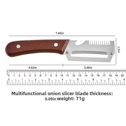 Pikanzo™  Wooden-Handled Stainless Steel Shredder and Peeler (Offer)