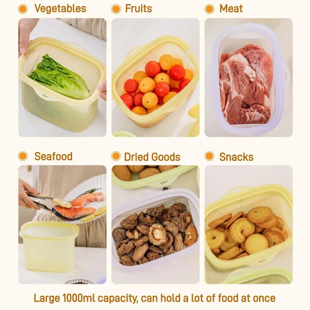 Pikanzo™ 4-in-1 Silicone Food Bags — The Last Storage Solution You'll Ever Need