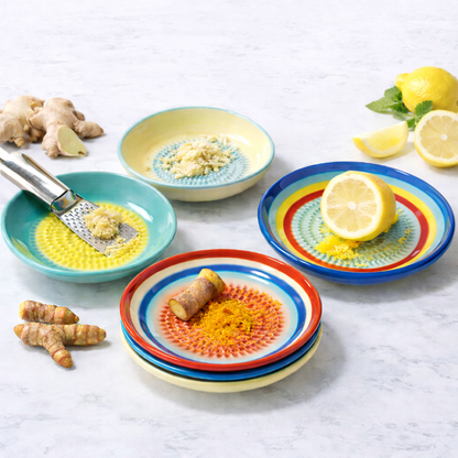 🫚 Pikanzo™ Handmade Ceramic Ginger & Garlic Grater – Fine Grinder for Fruits, Spices & Fresh Flavor