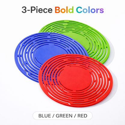 🍲 Pikanzo™ 2-in-1 Zero-Void™ Silicone Mesh Bag & Heat-Resistant Trivet Mat for Hot Bowls
